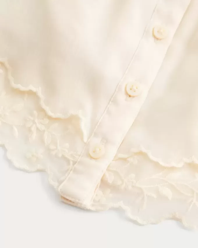 Einfaches Chiffon-Babydoll-Top Einfaches Chiffon-Babydoll-Top