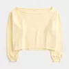 Einfaches, doppeltes, schulterfreies Sweatshirt Einfaches, doppeltes, schulterfreies Sweatshirt