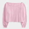 Einfaches, doppeltes, schulterfreies Sweatshirt Einfaches, doppeltes, schulterfreies Sweatshirt