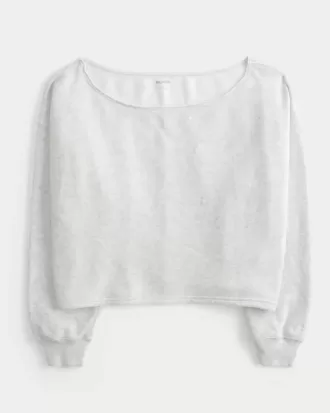 Einfaches, doppeltes, schulterfreies Sweatshirt