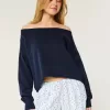 Einfaches, doppeltes, schulterfreies Sweatshirt Einfaches, doppeltes, schulterfreies Sweatshirt