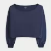 Einfaches, doppeltes, schulterfreies Sweatshirt Einfaches, doppeltes, schulterfreies Sweatshirt