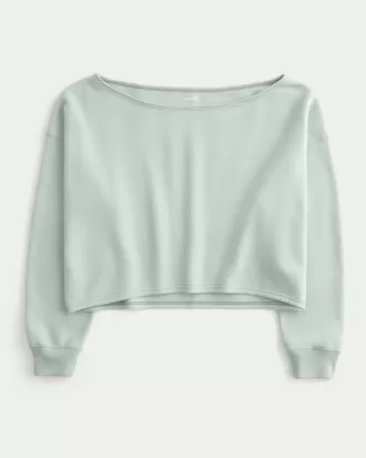 Einfaches, doppeltes, schulterfreies Sweatshirt