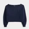 Einfaches, doppeltes, schulterfreies Sweatshirt Einfaches, doppeltes, schulterfreies Sweatshirt