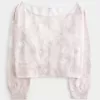 Einfaches, doppeltes, schulterfreies Sweatshirt mit Camouflage-Muster Einfaches, doppeltes, schulterfreies Sweatshirt mit Camouflage-Muster