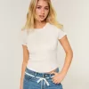 Einfaches kurzärmliges Baby-T-Shirt mit Rundhalsausschnitt und Reh-Print