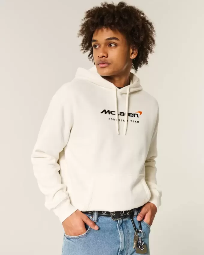 Entspannter Hoodie mit McLaren-Grafik Entspannter Hoodie mit McLaren-Grafik