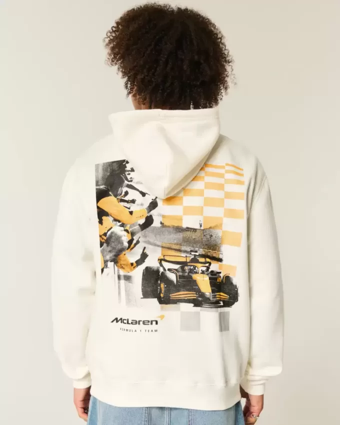 Entspannter Hoodie mit McLaren-Grafik Entspannter Hoodie mit McLaren-Grafik