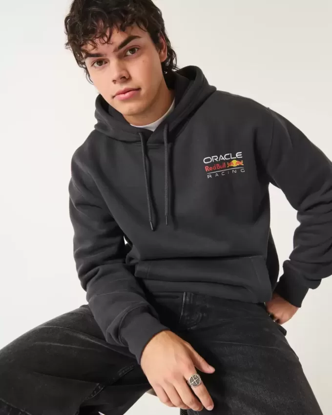 Entspannter Kapuzenpullover mit Grafik von Oracle Red Bull Racing Entspannter Kapuzenpullover mit Grafik von Oracle Red Bull Racing