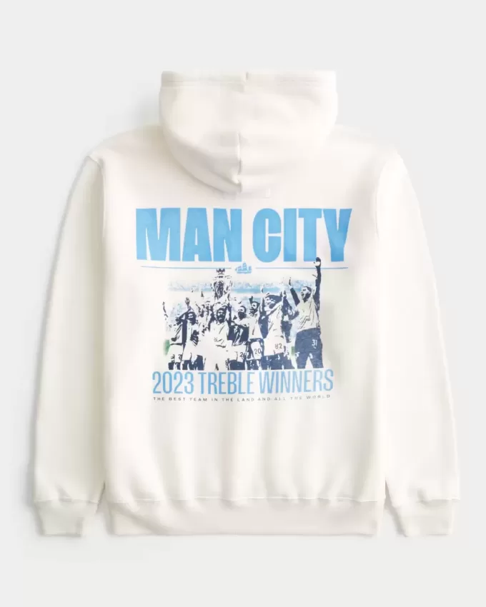 Entspannter Manchester City Grafik-Hoodie Entspannter Manchester City Grafik-Hoodie