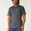 Entspanntes Stretch-T-Shirt mit Rundhalsausschnitt Entspanntes Stretch-T-Shirt mit Rundhalsausschnitt