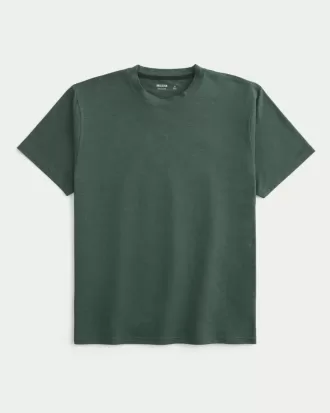 Entspanntes Stretch-T-Shirt mit Rundhalsausschnitt Entspanntes Stretch-T-Shirt mit Rundhalsausschnitt
