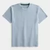 Entspanntes Stretch-T-Shirt mit Rundhalsausschnitt Entspanntes Stretch-T-Shirt mit Rundhalsausschnitt