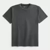 Entspanntes Stretch-T-Shirt mit Rundhalsausschnitt Entspanntes Stretch-T-Shirt mit Rundhalsausschnitt