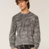 Entspanntes Thermo-Langarmshirt mit Rundhalsausschnitt und Camouflage-Muster Entspanntes Thermo-Langarmshirt mit Rundhalsausschnitt und Camouflage-Muster