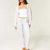 Fleece-Leggings mit Herz-Grafik