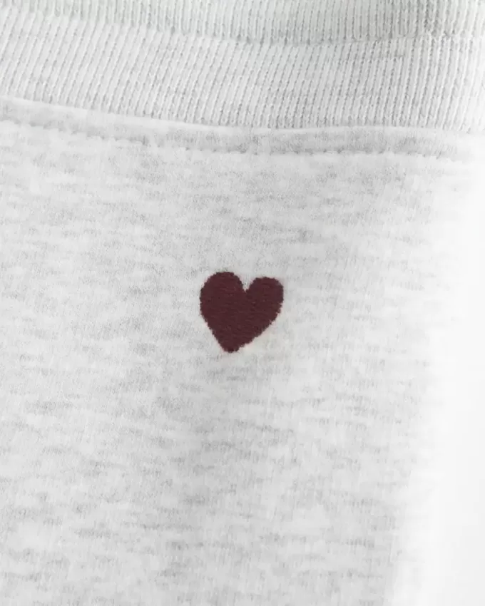 Fleece-Leggings mit Herz-Grafik