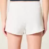 Fleece-Shorts mit Mini-Zahlengrafik Fleece-Shorts mit Mini-Zahlengrafik