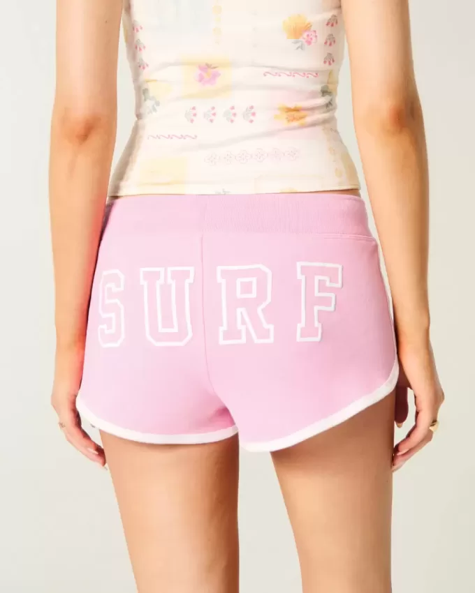 Fleece-Shorts mit Surf-Grafik Fleece-Shorts mit Surf-Grafik