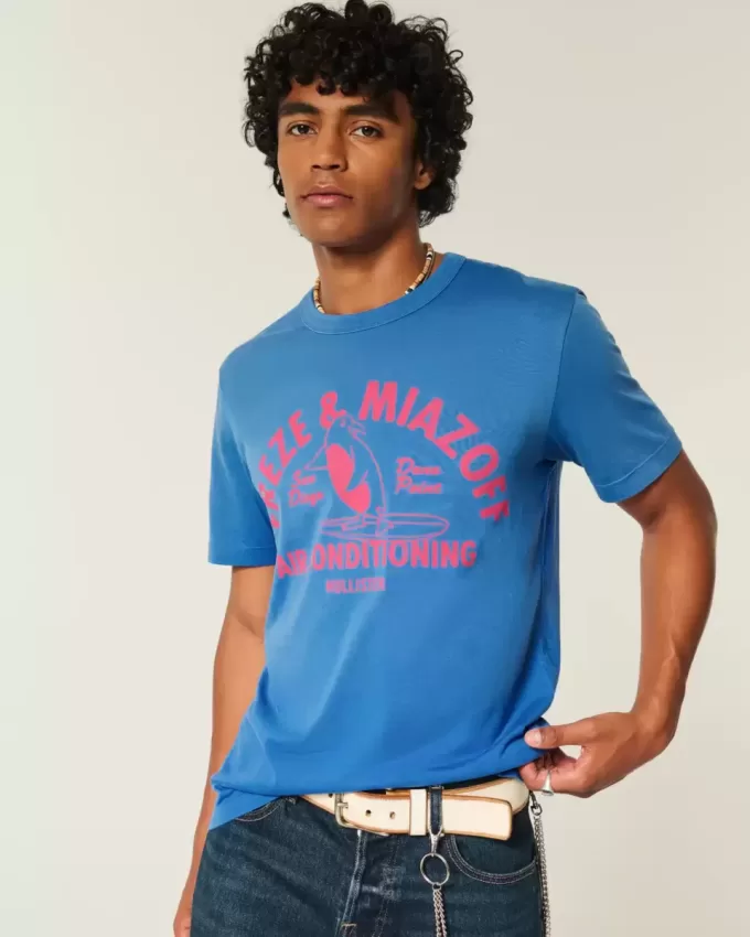 Freze & Miazoff – T-Shirt mit Klimaanlagen-Grafik Freze & Miazoff – T-Shirt mit Klimaanlagen-Grafik