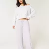 Gemütliche gerippte Baggy-Hose mit Kordelzug Gemütliche gerippte Baggy-Hose mit Kordelzug