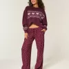 Gemütliche gerippte Hose mit weitem Bein Gemütliche gerippte Hose mit weitem Bein