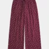 Gemütliche gerippte Hose mit weitem Bein Gemütliche gerippte Hose mit weitem Bein