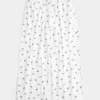 Gemütliche gerippte Hose mit weitem Bein Gemütliche gerippte Hose mit weitem Bein