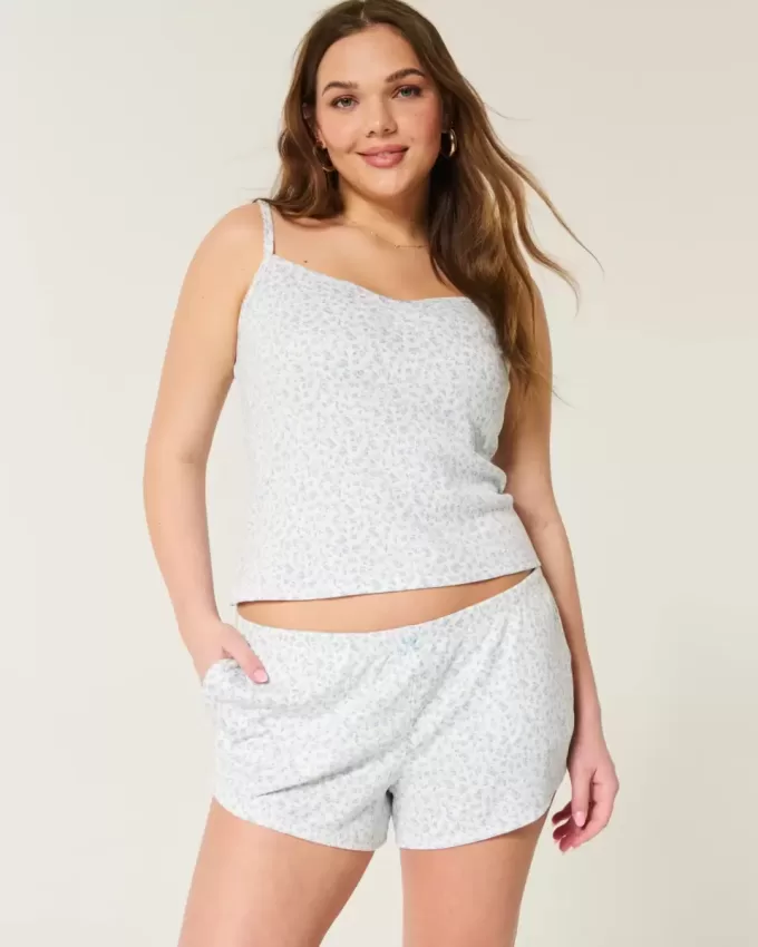 Gemütlicher Pointelle-Shorty mit Schleife Gemütlicher Pointelle-Shorty mit Schleife