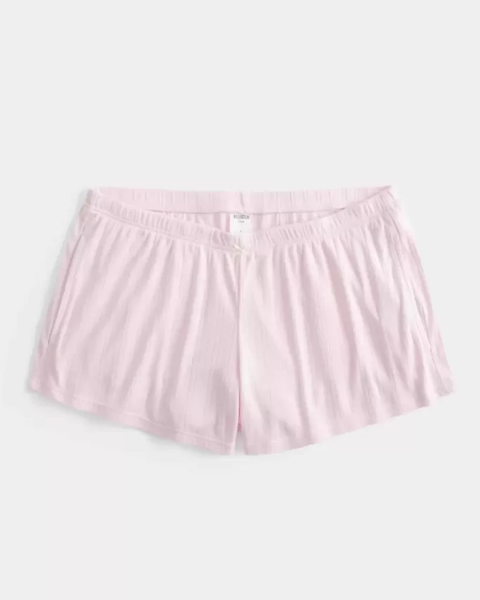 Gemütlicher Pointelle-Shorty mit Schleife Gemütlicher Pointelle-Shorty mit Schleife