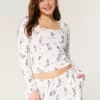 Gemütliches Pyjama-Oberteil mit Bärenmuster