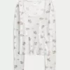 Gemütliches Pyjama-Oberteil mit Bärenmuster Gemütliches Pyjama-Oberteil mit Bärenmuster