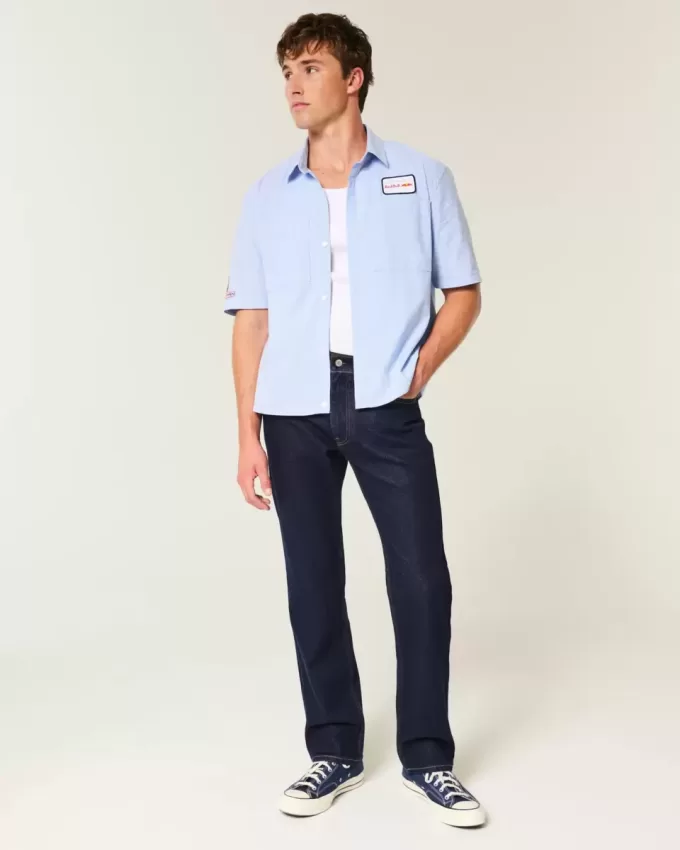 Gerade Jeans in dunkler Waschung Gerade Jeans in dunkler Waschung