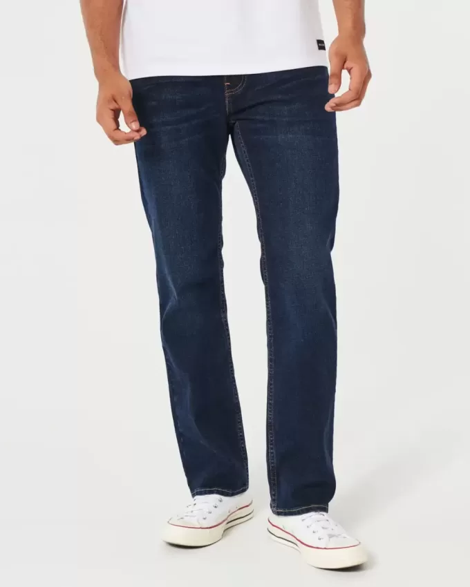 Gerade Jeans in dunkler Waschung