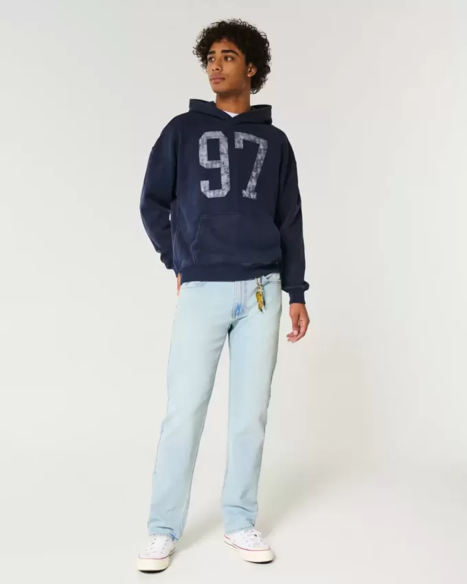 Gerade Jeans in heller Waschung Gerade Jeans in heller Waschung