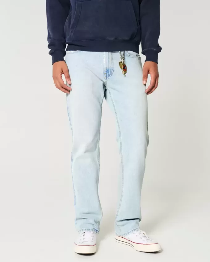 Gerade Jeans in heller Waschung Gerade Jeans in heller Waschung