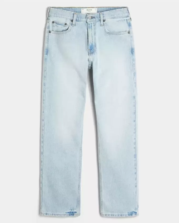 Gerade Jeans in heller Waschung Gerade Jeans in heller Waschung