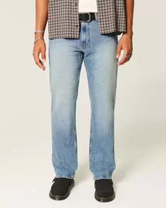 Gerade Jeans in mittlerer Waschung