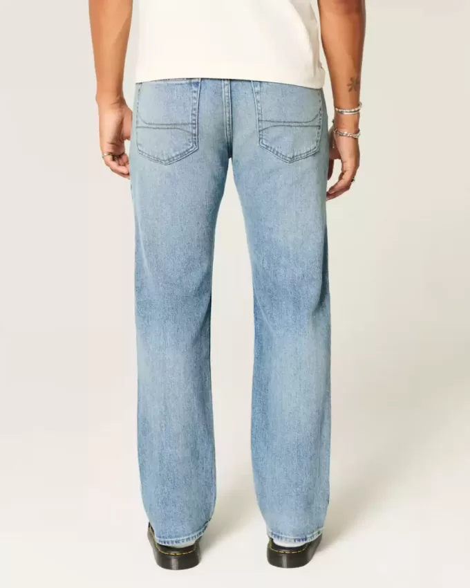 Gerade Jeans in mittlerer Waschung Gerade Jeans in mittlerer Waschung