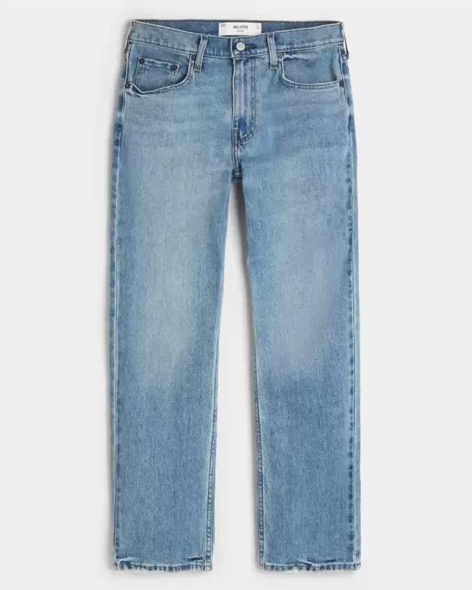 Gerade Jeans in mittlerer Waschung Gerade Jeans in mittlerer Waschung
