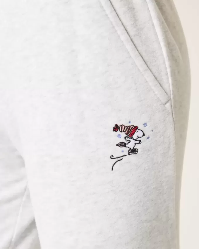 Gerade Jogginghose mit Snoopy-Grafik Gerade Jogginghose mit Snoopy-Grafik