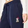 Gerade Jogginghose mit Teddybär-Grafik Gerade Jogginghose mit Teddybär-Grafik