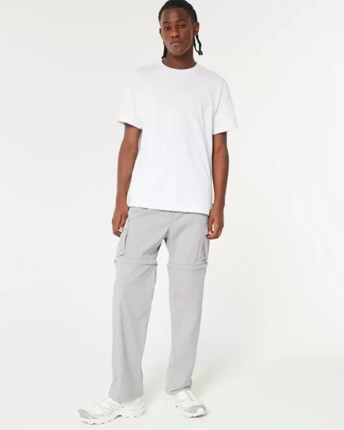 Gerade Zip-Off-Cargohose