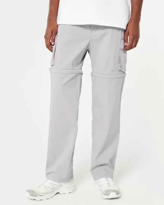 Gerade Zip-Off-Cargohose