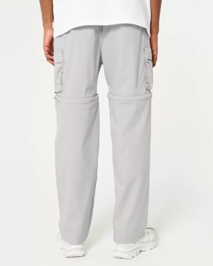Gerade Zip-Off-Cargohose