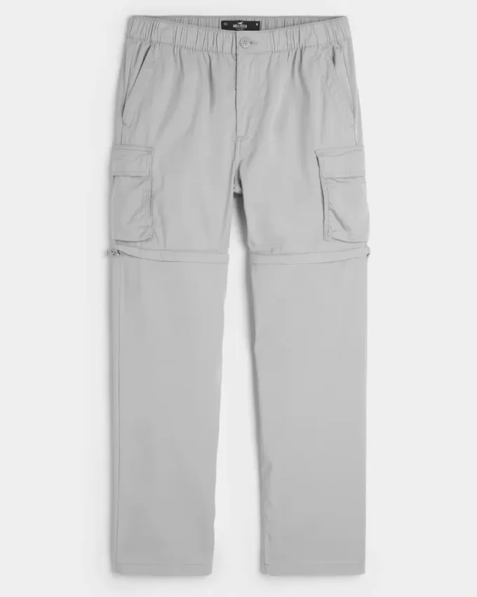 Gerade Zip-Off-Cargohose