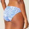 Gerippte Bikinihose mit niedriger Taille