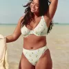 Gerippte Cheekiest-Bikinihose mit hohem Beinausschnitt Gerippte Cheekiest-Bikinihose mit hohem Beinausschnitt