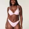 Gerippte Cheekiest-Bikinihose mit hohem Beinausschnitt Gerippte Cheekiest-Bikinihose mit hohem Beinausschnitt