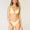 Gerippte Cheekiest-Bikinihose mit hohem Beinausschnitt und V-Taille Gerippte Cheekiest-Bikinihose mit hohem Beinausschnitt und V-Taille